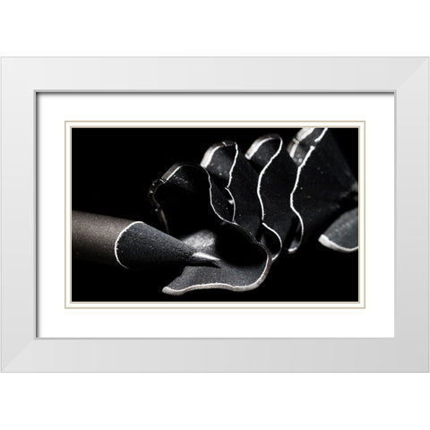 Dance invitation White Modern Wood Framed Art Print with Double Matting by Bulus, Razvan