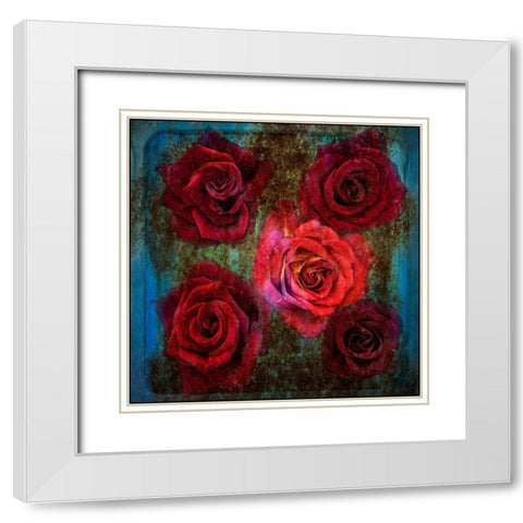 Old Love Never Dies White Modern Wood Framed Art Print with Double Matting by Holmstrom, Katarina