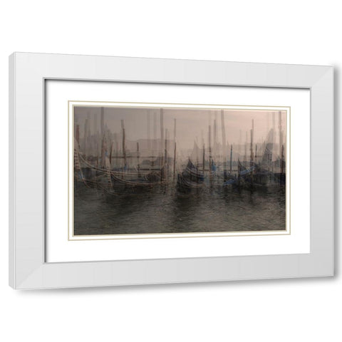 Illusion_ Magic Venice White Modern Wood Framed Art Print with Double Matting by Basso, Donatella