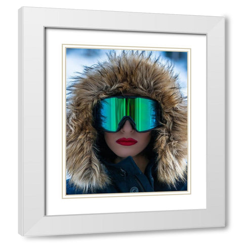 My Love White Modern Wood Framed Art Print with Double Matting by Kiperman, Roni