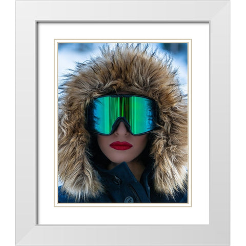 My Love White Modern Wood Framed Art Print with Double Matting by Kiperman, Roni