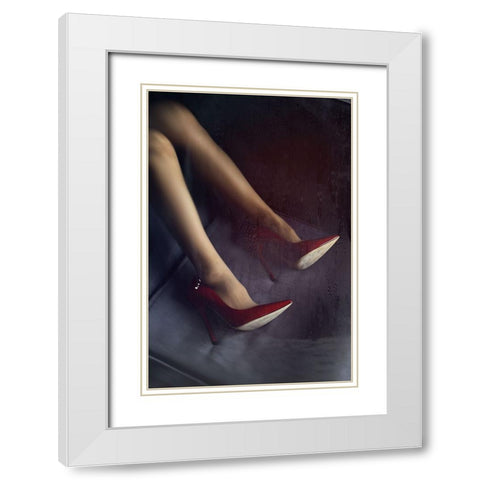 AFTERNOON COFFEE White Modern Wood Framed Art Print with Double Matting by Schottstaedt, Erik