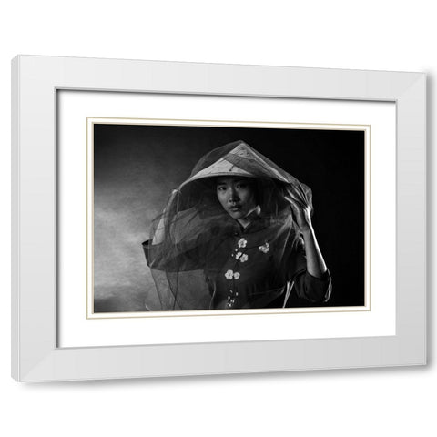 Lee White Modern Wood Framed Art Print with Double Matting by Amer, Eyal