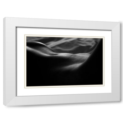 A Rainy Morning White Modern Wood Framed Art Print with Double Matting by Kondo, Masami