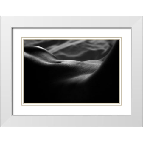 A Rainy Morning White Modern Wood Framed Art Print with Double Matting by Kondo, Masami