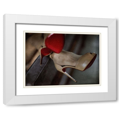 25 HOURS White Modern Wood Framed Art Print with Double Matting by Schottstaedt, Erik