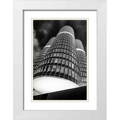 the headquarter White Modern Wood Framed Art Print with Double Matting by Dauer, Andy