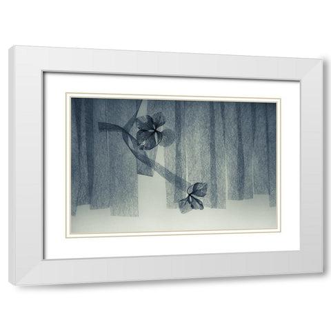 Ephemeral Beauty White Modern Wood Framed Art Print with Double Matting by Kowatari, Shihya