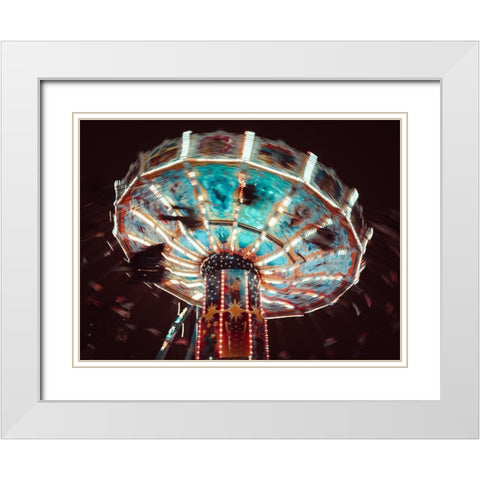 Untitled White Modern Wood Framed Art Print with Double Matting by Aljerabi, Mohammed