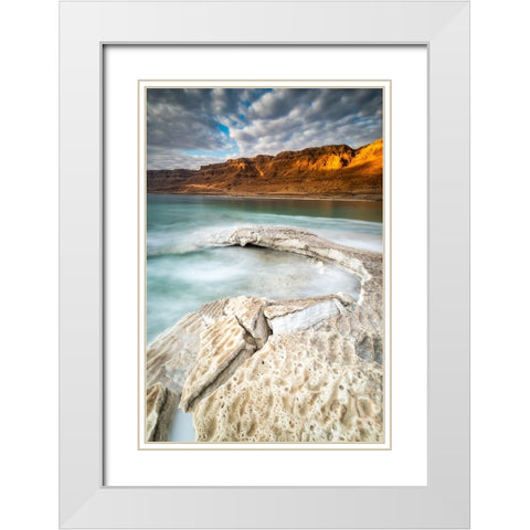 Broken Bay White Modern Wood Framed Art Print with Double Matting by Ehrlich, Amir