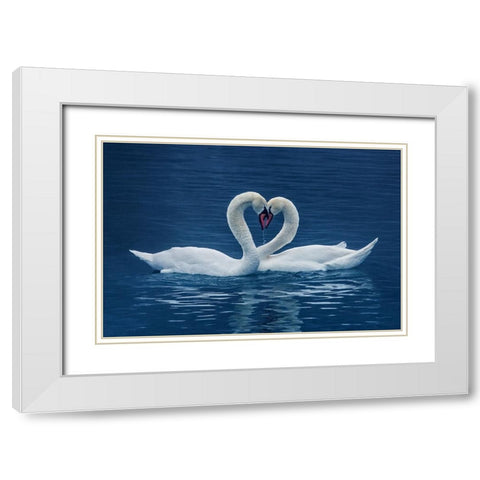 cp White Modern Wood Framed Art Print with Double Matting by Uu