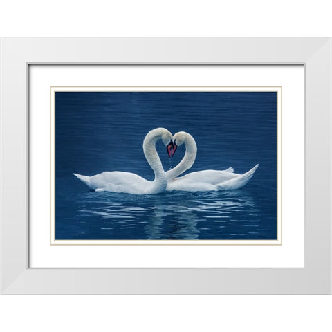 cp White Modern Wood Framed Art Print with Double Matting by Uu