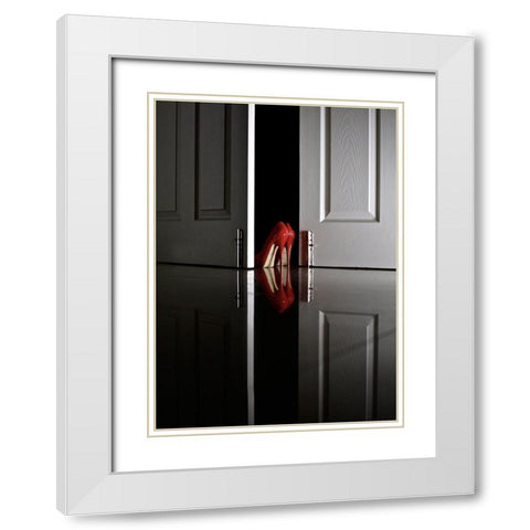 Passion In Red White Modern Wood Framed Art Print with Double Matting by Schottstaedt, Erik