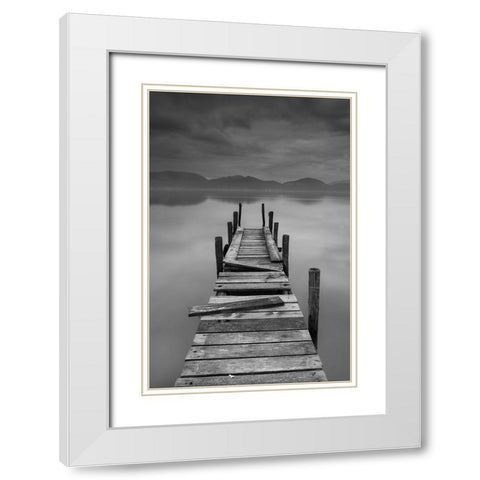 Inner peace White Modern Wood Framed Art Print with Double Matting by Lavezzo, Luca