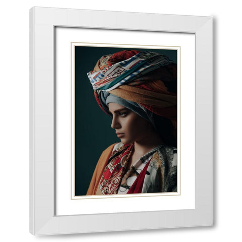 colors White Modern Wood Framed Art Print with Double Matting by Hamidnezhad, Amin