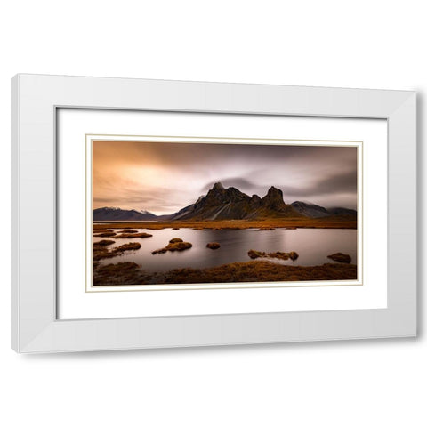 Eystrahorn White Modern Wood Framed Art Print with Double Matting by Capitao, Goncalo