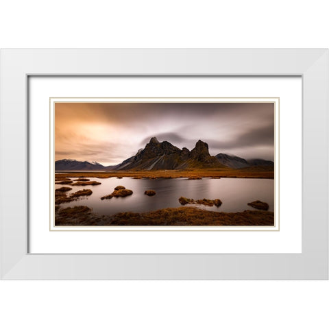Eystrahorn White Modern Wood Framed Art Print with Double Matting by Capitao, Goncalo