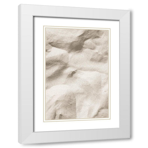 Beach_001 White Modern Wood Framed Art Print with Double Matting by 1x Studio III