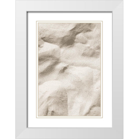 Beach_001 White Modern Wood Framed Art Print with Double Matting by 1x Studio III