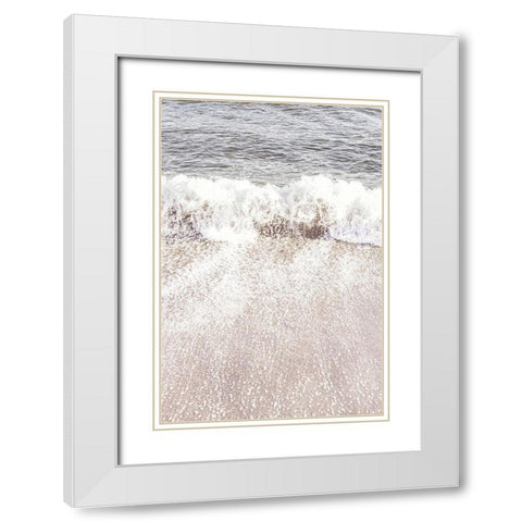 Beach_005 White Modern Wood Framed Art Print with Double Matting by 1x Studio III