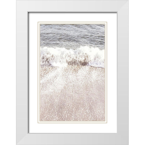 Beach_005 White Modern Wood Framed Art Print with Double Matting by 1x Studio III