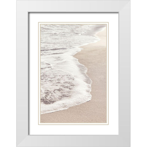 Beach_006 White Modern Wood Framed Art Print with Double Matting by 1x Studio III