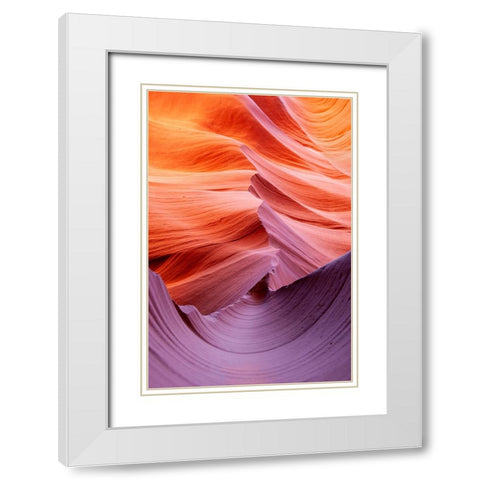 Half-pipe White Modern Wood Framed Art Print with Double Matting by Felici, Massimo