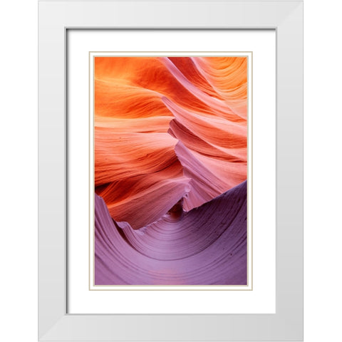 Half-pipe White Modern Wood Framed Art Print with Double Matting by Felici, Massimo