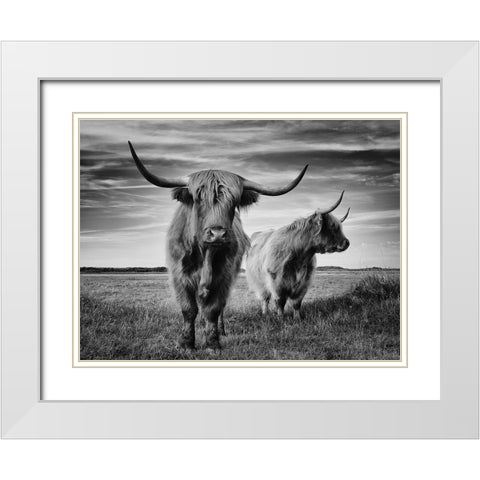I Am The Boss White Modern Wood Framed Art Print with Double Matting by Pecqueux, Stephane