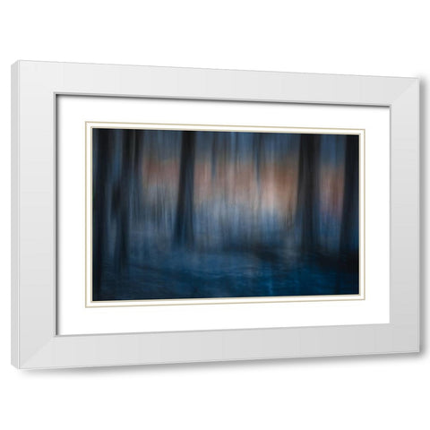 Look Deep Into Nature White Modern Wood Framed Art Print with Double Matting by Bouhuijzen, Ina