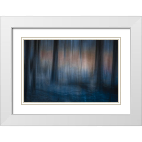 Look Deep Into Nature White Modern Wood Framed Art Print with Double Matting by Bouhuijzen, Ina