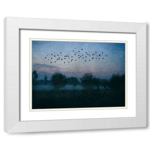 The Promise White Modern Wood Framed Art Print with Double Matting by Landau, Ulrike