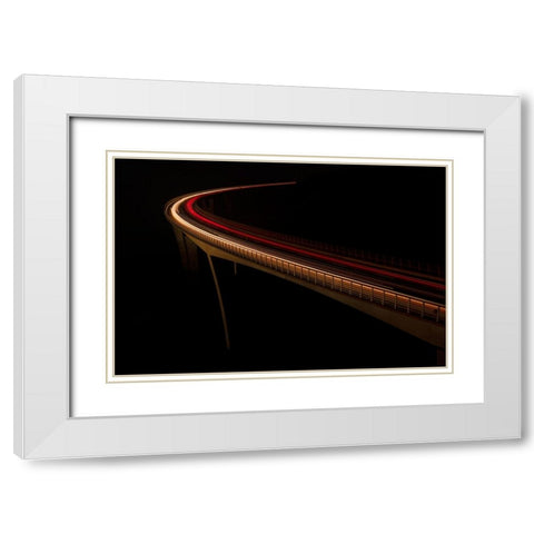 Arni kal, Slovenija White Modern Wood Framed Art Print with Double Matting by Kravanja, Jure