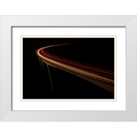 Arni kal, Slovenija White Modern Wood Framed Art Print with Double Matting by Kravanja, Jure