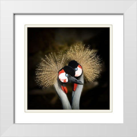 Makeup White Modern Wood Framed Art Print with Double Matting by Romaggi, Michel