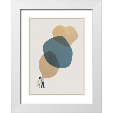 A thousand stories to tell you White Modern Wood Framed Art Print with Double Matting by Leon, Maarten