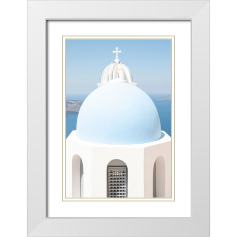 The Dome White Modern Wood Framed Art Print with Double Matting by Wride, Linda