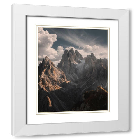 Are You There? White Modern Wood Framed Art Print with Double Matting by De Franzoni, Thomas