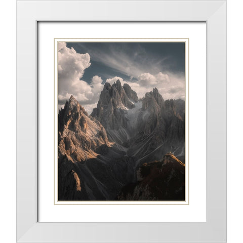 Are You There? White Modern Wood Framed Art Print with Double Matting by De Franzoni, Thomas