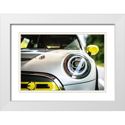 Mini White Modern Wood Framed Art Print with Double Matting by Szabo, Attila
