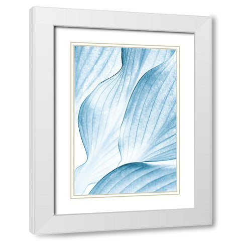 Icy Waves White Modern Wood Framed Art Print with Double Matting by Buelow, Beth