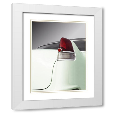 Us Classic Car 1955 Series 62 Coupe White Modern Wood Framed Art Print with Double Matting by Gube, Beate