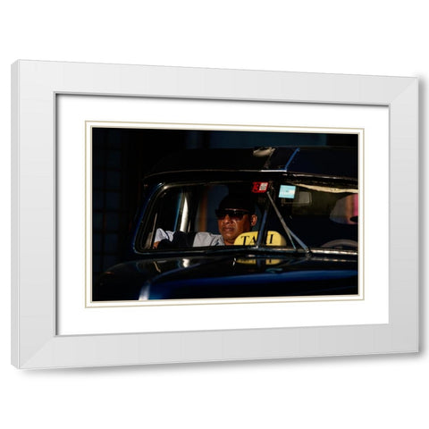 Cuba Neverending Story White Modern Wood Framed Art Print with Double Matting by Buliga, Gina