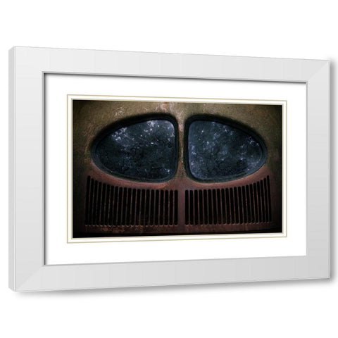 Vw 1950 White Modern Wood Framed Art Print with Double Matting by Droste, Holger