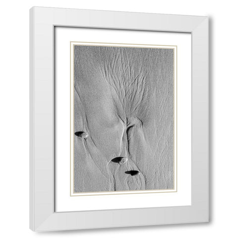 Women White Modern Wood Framed Art Print with Double Matting by UrbonaviCiene, Ingrida