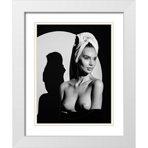 Kate White Modern Wood Framed Art Print with Double Matting by Anton, Rostovskiy