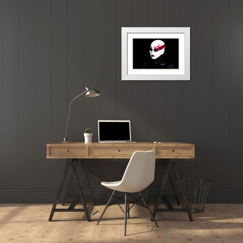 ASAJJ VENTRESS r White Modern Wood Framed Art Print with Double Matting by Gumma, Srikanth