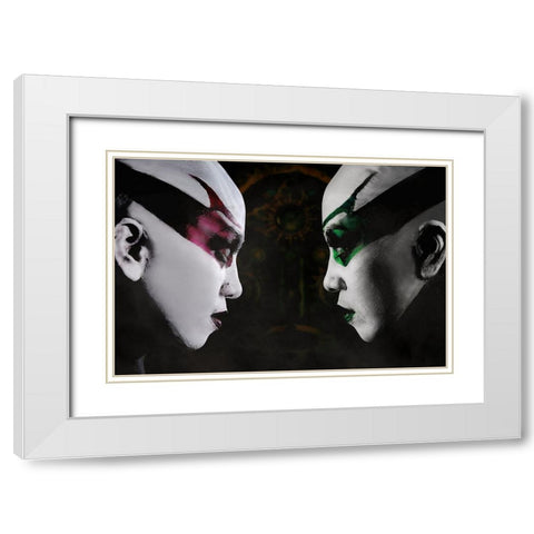 ASAJJ VENTRESS d White Modern Wood Framed Art Print with Double Matting by Gumma, Srikanth
