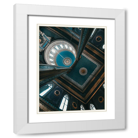 Hamidiye YApldApz Mosque White Modern Wood Framed Art Print with Double Matting by Abdulbari, Noureddin