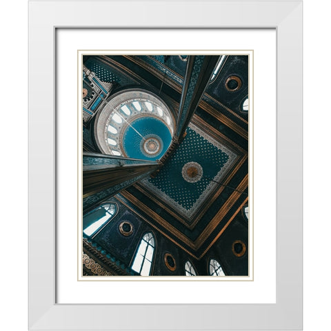 Hamidiye YApldApz Mosque White Modern Wood Framed Art Print with Double Matting by Abdulbari, Noureddin